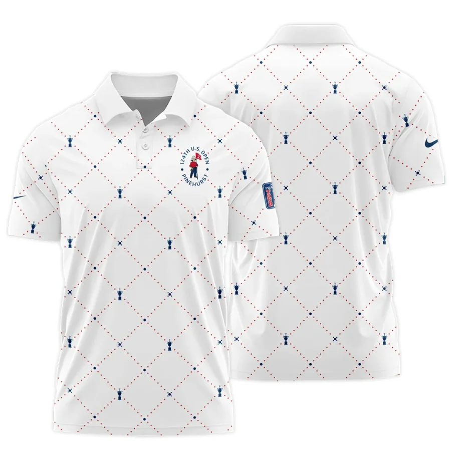 Argyle Pattern With Cup 124th U.S. Open Pinehurst Nike Polo Shirt Style Classic Polo Shirt For Men