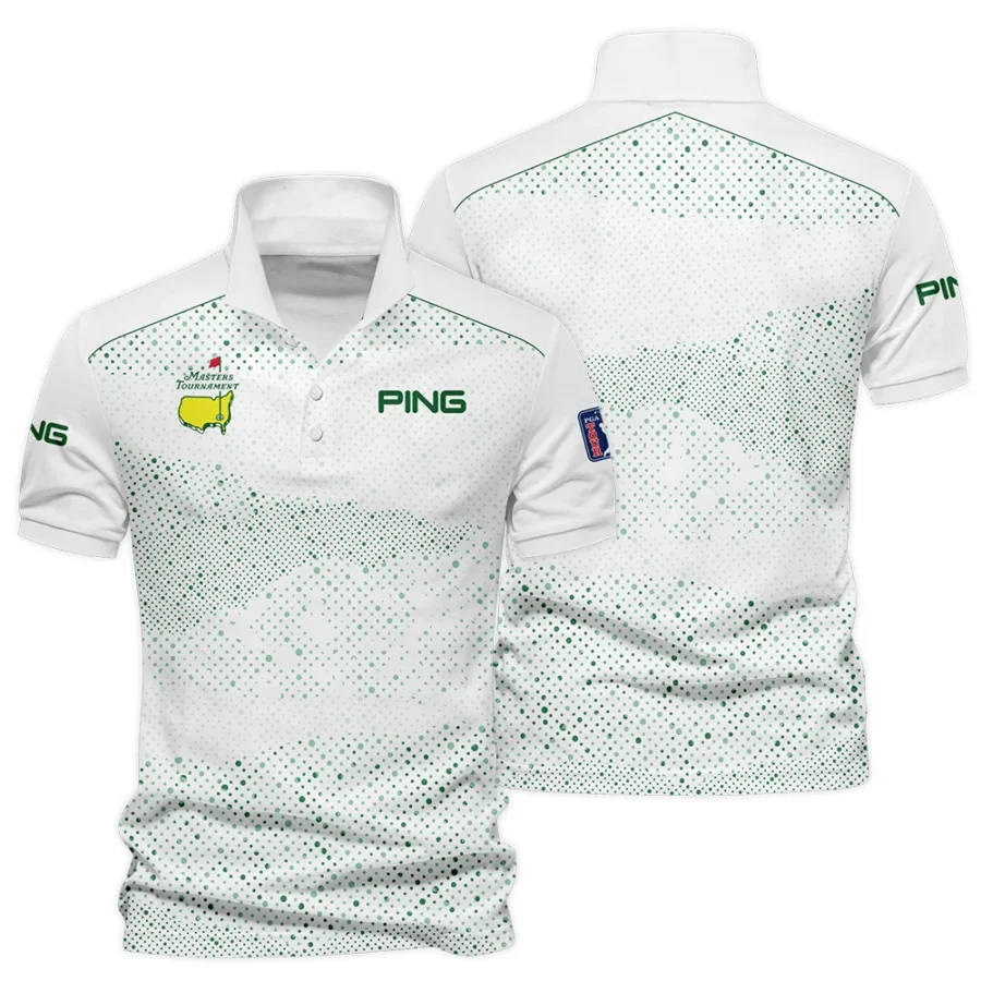 Golf Stye Classic White Mix Green Masters Tournament Ping Polo Shirt Style Classic Polo Shirt For Men