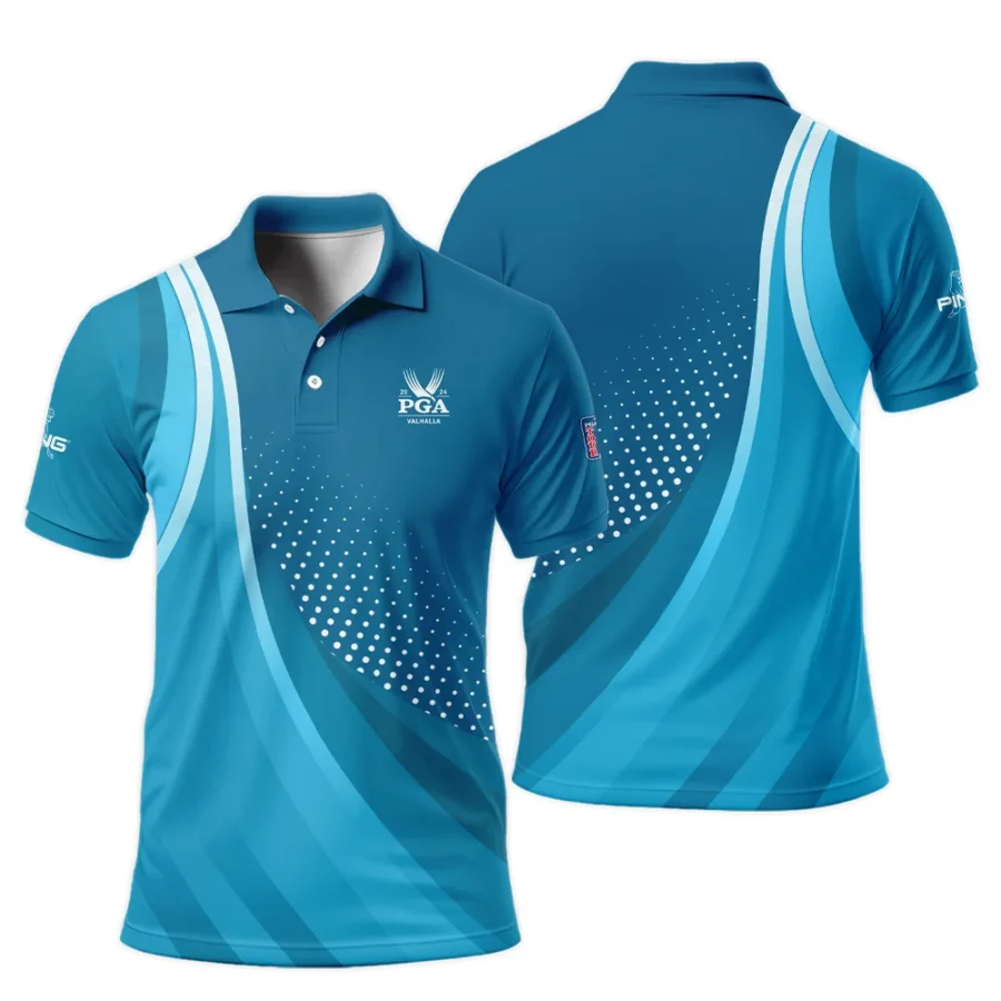 Golf Love Sport Color Blue 2024 PGA Championship Valhalla Ping Polo Shirt Style Classic Polo Shirt For Men