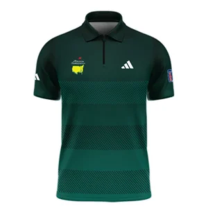 Adidas Masters Tournament Dark Green Gradient Stripes Pattern Golf Sport Polo Shirt Style Classic Polo Shirt For Men