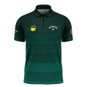 Callaway Masters Tournament Dark Green Gradient Stripes Pattern Golf Sport Polo Shirt Style Classic Polo Shirt For Men