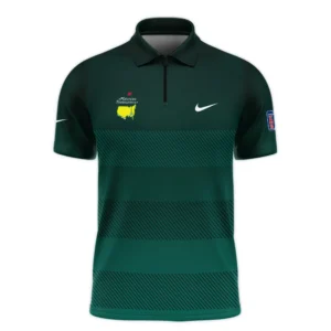 Nike Masters Tournament Dark Green Gradient Stripes Pattern Golf Sport Polo Shirt Style Classic Polo Shirt For Men