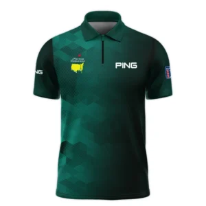 Ping Golf Sport Dark Green Gradient Abstract Background Masters Tournament Polo Shirt Style Classic Polo Shirt For Men