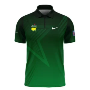 Nike Masters Tournament Polo Shirt Dark Green Gradient Star Pattern Golf Sports Polo Shirt Style Classic Polo Shirt For Men