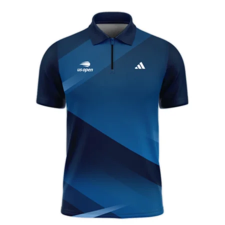 US Open Tennis Champions Dark Blue Background Adidas Vneck Polo Shirt Style Classic Polo Shirt For Men