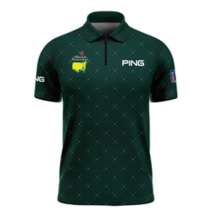 Diamond Shapes With Geometric Pattern Masters Tournament Ping Long Polo Shirt Style Classic Long Polo Shirt For Men