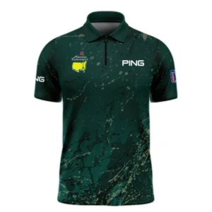 Old Cracked Texture With Gold Splash Paint Masters Tournament Ping Polo Shirt Style Classic Polo Shirt For Men