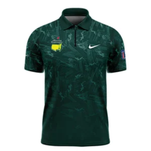 Dark Green Background Masters Tournament Nike Long Polo Shirt Style Classic Long Polo Shirt For Men