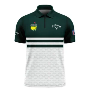 Dark Green Mix White With Logo Pattern Masters Tournament Callaway Polo Shirt Style Classic Polo Shirt For Men