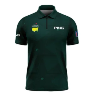 Dark Green Background Masters Tournament Ping Polo Shirt Style Classic Polo Shirt For Men