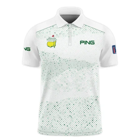 Golf Stye Classic White Mix Green Masters Tournament Ping Zipper Polo Shirt Style Classic Zipper Polo Shirt For Men