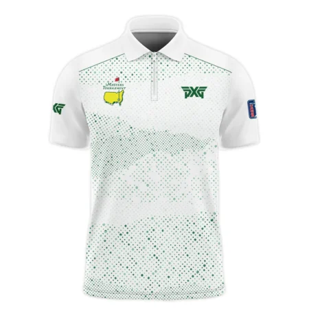 Golf Stye Classic White Mix Green Masters Tournament Parsons Xtreme Golf Zipper Polo Shirt Style Classic Zipper Polo Shirt For Men