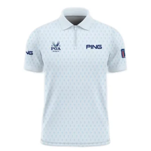Golf Pattern Cup White Mix Light Blue 2024 PGA Championship Valhalla Ping Polo Shirt Style Classic Polo Shirt For Men