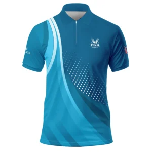 Golf Love Sport Color Blue 2024 PGA Championship Valhalla Rolex Long Polo Shirt Style Classic Long Polo Shirt For Men