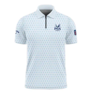 Golf Pattern Light Blue Cup 2024 PGA Championship Valhalla Callaway Polo Shirt Style Classic Polo Shirt For Men