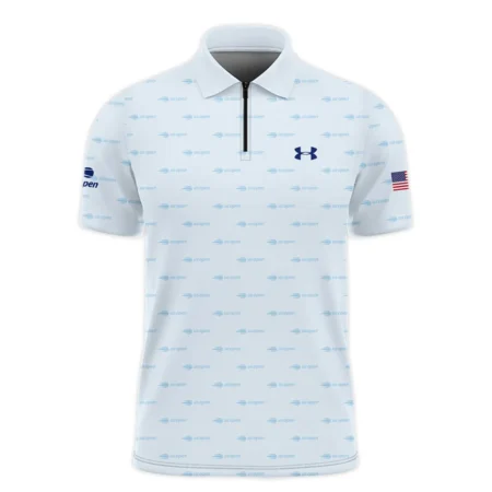 Tennis Love Sport Mix Color US Open Tennis Champions Under Armour Zipper Polo Shirt Style Classic Zipper Polo Shirt For Men