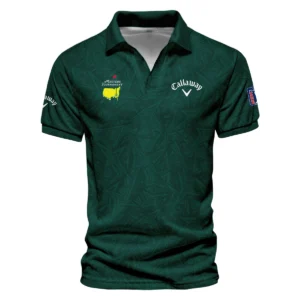 Stars Dark Green Abstract Sport Masters Tournament Callaway Vneck Long Polo Shirt Style Classic Long Polo Shirt For Men