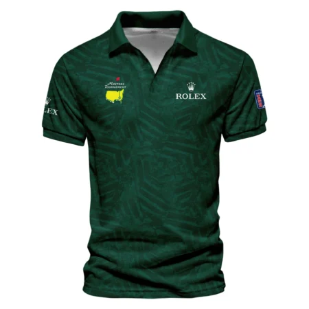 Rolex Masters Tournament Green Stratches Seamless Pattern Vneck Polo Shirt Style Classic Polo Shirt For Men