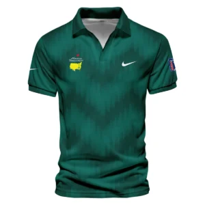 Golf Sport Green Gradient Stripes Pattern Nike Masters Tournament Vneck Long Polo Shirt Style Classic Long Polo Shirt For Men