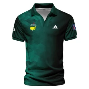 Adidas Golf Sport Dark Green Gradient Abstract Background Masters Tournament Vneck Long Polo Shirt Style Classic Long Polo Shirt For Men