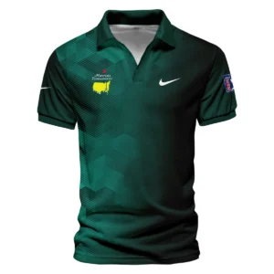 Nike Golf Sport Dark Green Gradient Abstract Background Masters Tournament Vneck Long Polo Shirt Style Classic Long Polo Shirt For Men