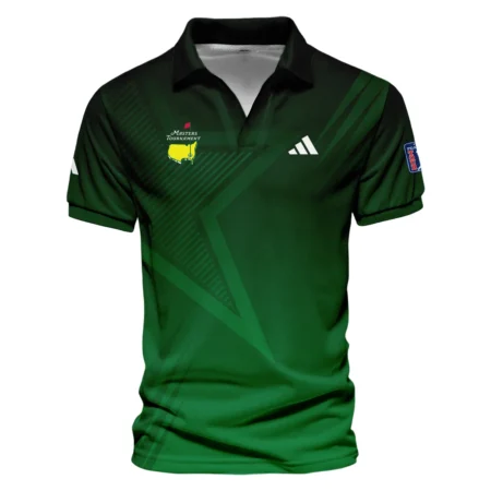 Adidas Masters Tournament Polo Shirt Dark Green Gradient Star Pattern Golf Sports Polo Shirt Style Classic Polo Shirt For Men