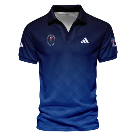 124th U.S. Open Pinehurst Adidas Dark Blue Gradient Stripes Pattern Hoodie Shirt Style Classic Hoodie Shirt