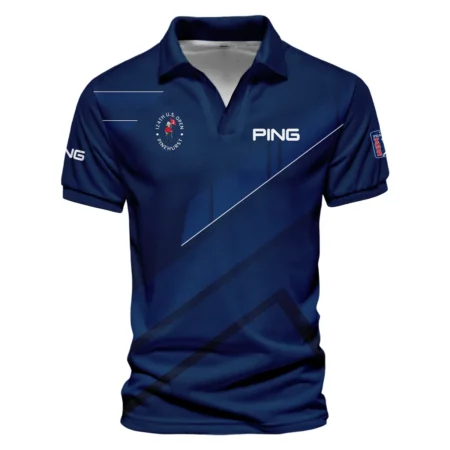 Ping 124th U.S. Open Pinehurst Blue Gradient With White Straight Line Unisex T-Shirt Style Classic T-Shirt