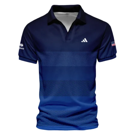 Straight Line Dark Blue Background US Open Tennis Champions Adidas Quarter-Zip Jacket Style Classic Quarter-Zip Jacket