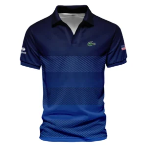 Straight Line Dark Blue Background US Open Tennis Champions Lacoste Unisex T-Shirt Style Classic T-Shirt