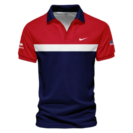 Nike Blue Red White Background US Open Tennis Champions Polo Shirt Style Classic Polo Shirt For Men