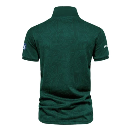 Stars Dark Green Abstract Sport Masters Tournament Ping Vneck Polo Shirt Style Classic Polo Shirt For Men