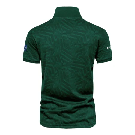 Ping Masters Tournament Green Stratches Seamless Pattern Vneck Polo Shirt Style Classic Polo Shirt For Men