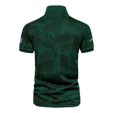 Masters Tournament Callaway Sublimation Sports Dark Green Vneck Polo Shirt Style Classic Polo Shirt For Men