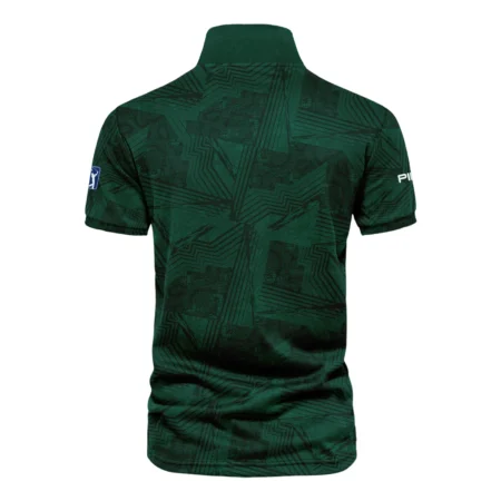 Masters Tournament Ping Sublimation Sports Dark Green Vneck Polo Shirt Style Classic Polo Shirt For Men