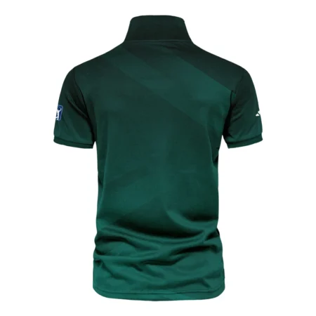 Masters Tournament Dark Green Gradient Golf Sport Adidas Vneck Polo Shirt Style Classic Polo Shirt For Men