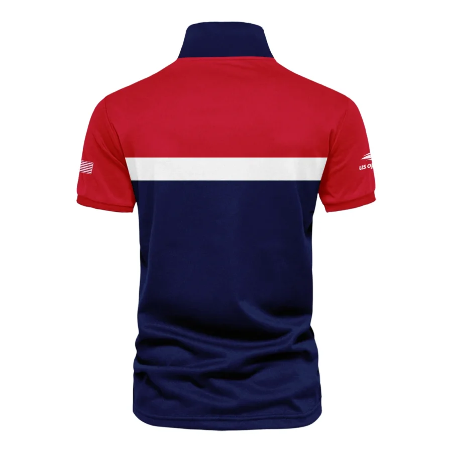 Ralph Lauren Blue Red White Background US Open Tennis Champions Vneck Polo Shirt Style Classic Polo Shirt For Men