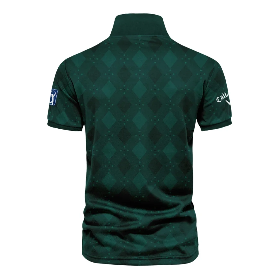 Stars Dark Green Golf Masters Tournament Callaway Vneck Polo Shirt Style Classic Polo Shirt For Men