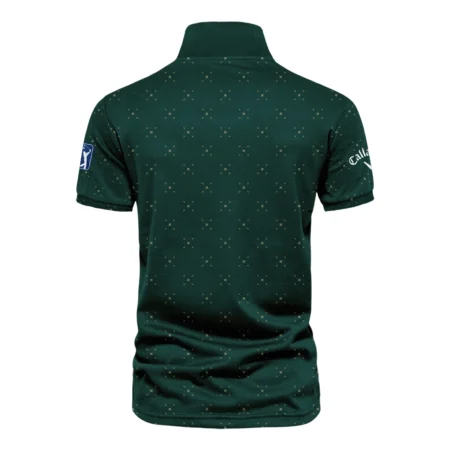 Diamond Shapes With Geometric Pattern Masters Tournament Callaway Vneck Polo Shirt Style Classic Polo Shirt For Men