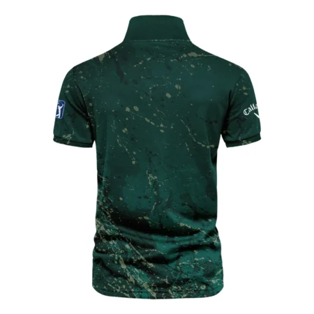 Old Cracked Texture With Gold Splash Paint Masters Tournament Callaway Vneck Polo Shirt Style Classic Polo Shirt For Men