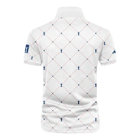 Argyle Pattern With Cup 124th U.S. Open Pinehurst Adidas Vneck Polo Shirt Style Classic Polo Shirt For Men