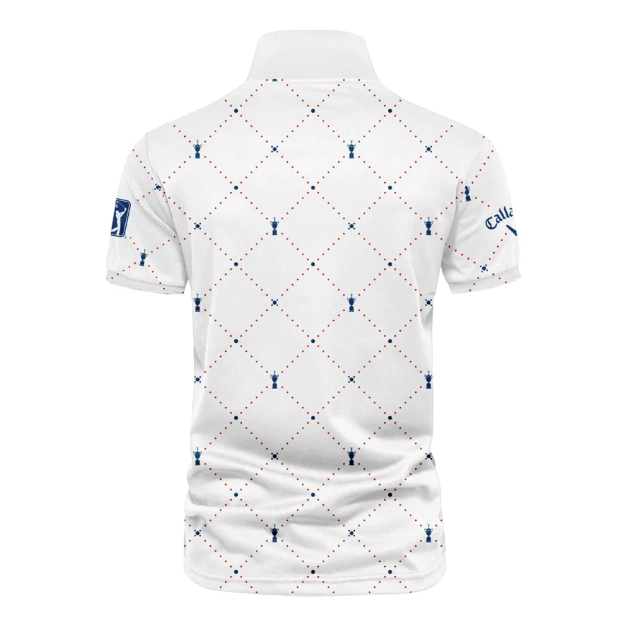 Argyle Pattern With Cup 124th U.S. Open Pinehurst Callaway Vneck Polo Shirt Style Classic Polo Shirt For Men