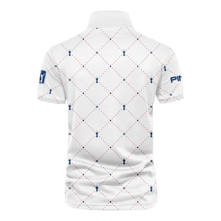 Argyle Pattern With Cup 124th U.S. Open Pinehurst Ping Vneck Polo Shirt Style Classic Polo Shirt For Men