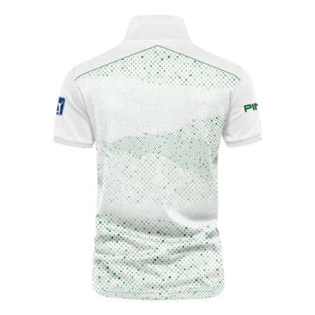 Golf Stye Classic White Mix Green Masters Tournament Ping Vneck Polo Shirt Style Classic Polo Shirt For Men