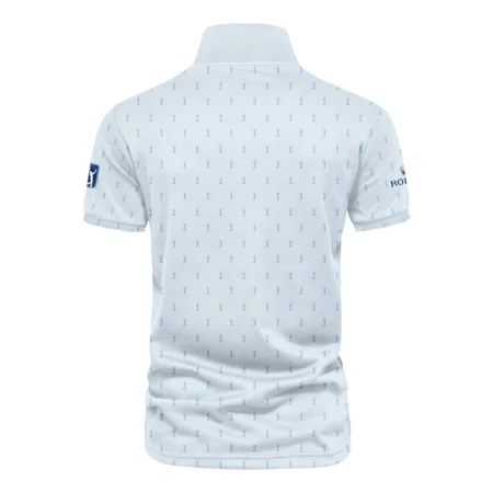 Golf Pattern Light Blue THE PLAYERS Championship Rolex Vneck Polo Shirt Style Classic Polo Shirt For Men