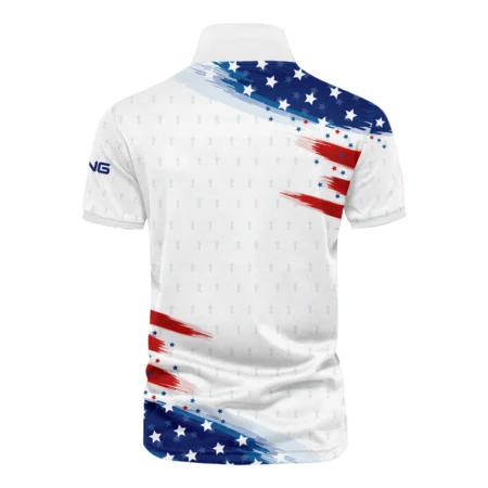 Golf Flag American 124th U.S. Open Pinehurst Ping Vneck Polo Shirt Style Classic Polo Shirt For Men