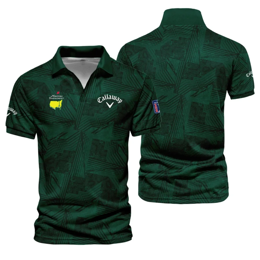 Masters Tournament Callaway Sublimation Sports Dark Green Vneck Polo Shirt Style Classic Polo Shirt For Men