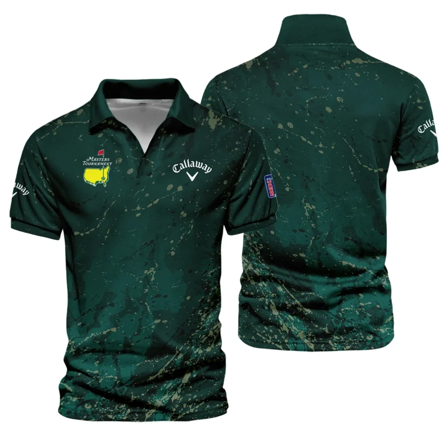 Old Cracked Texture With Gold Splash Paint Masters Tournament Callaway Vneck Polo Shirt Style Classic Polo Shirt For Men