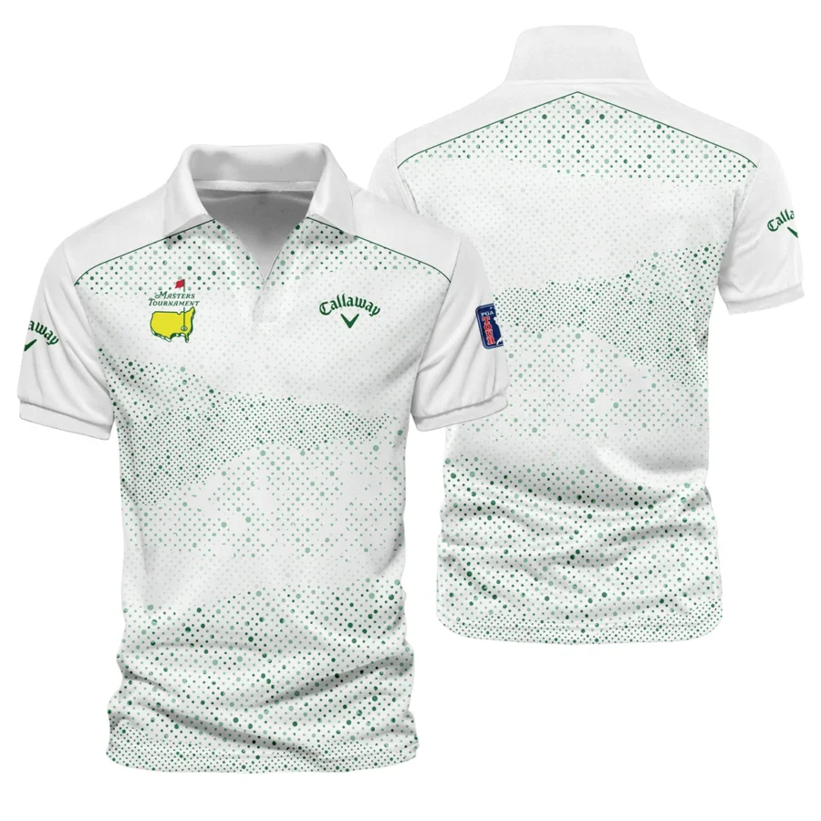 Golf Stye Classic White Mix Green Masters Tournament Callaway Vneck Polo Shirt Style Classic Polo Shirt For Men