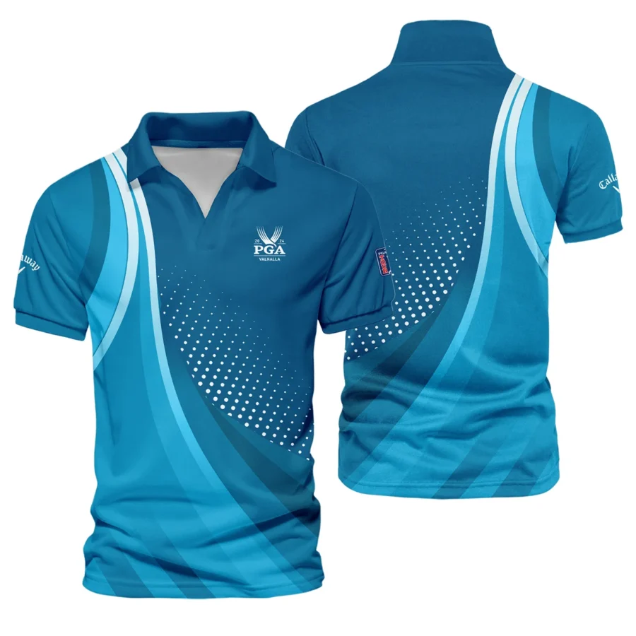 Golf Love Sport Color Blue 2024 PGA Championship Valhalla Callaway Vneck Polo Shirt Style Classic Polo Shirt For Men